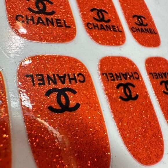 Halloween Full Wraps Nail Glitter Stickers Cute monogram Printed - Picture 5 of 15